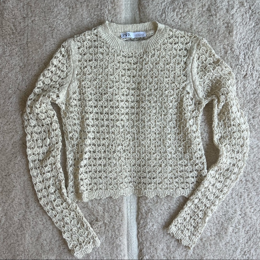 Zara crochet top